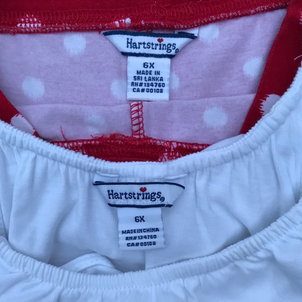HARTSTRINGS RUFFLE TOP WITH MATCHING LEGGINGS SIZE - Picture 6 of 6